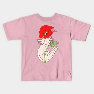 Axolotl with Poppy Kids T-Shirt